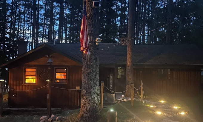 Land O Lakes Cabin | Land O' Lakes Cozy Cabin on Little Portage Lake Amazing Views! w/Screen Porch.