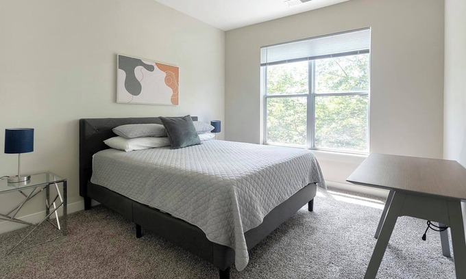 Chillum Apartment | Landing | Chic 1BD, Courtyard, Clubhouse