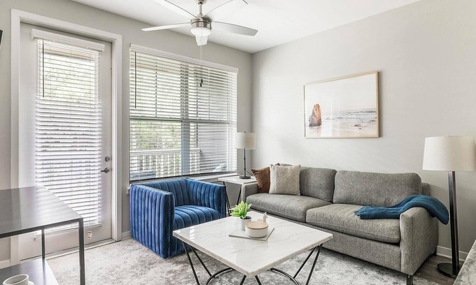 Huntsville Apartment | Landing | Modern 1BD, Gym, Pool