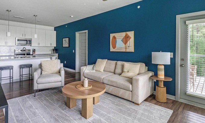 Sand Ridge Apartment | Landing | Modern 2BD, Pool, Yoga Studio