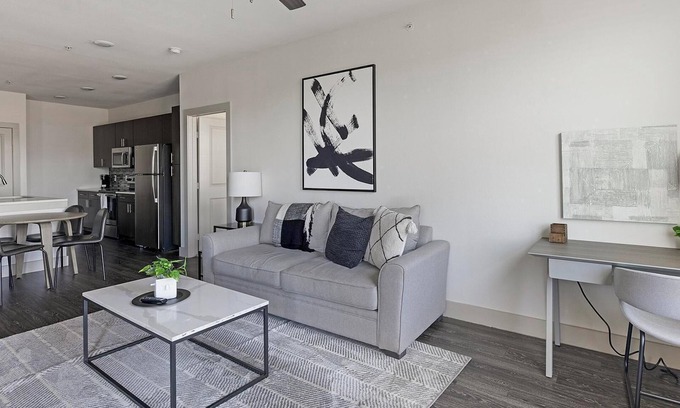 Vickery Meadow Apartment | Landing | Modern 2BD, Pool, Gym