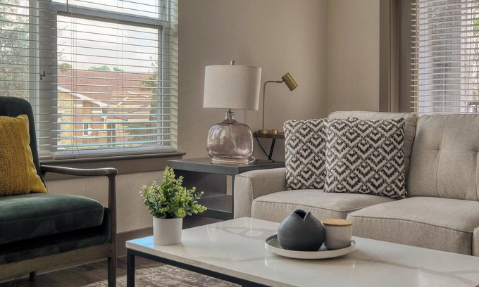 Conroe Apartment | Landing | Spectacular 2BD, Pool, Yoga Studio