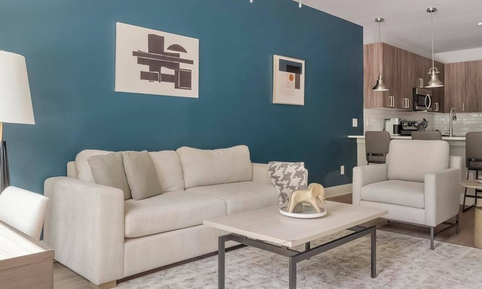 Town Center Apartment | Landing | Stunning 1BD, Pool, Rooftop Lounge