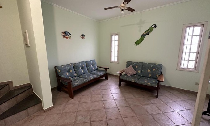 Massaguacu House | Lar e Mar - Sobrado na praia com gramado - Massaguaçu