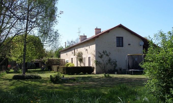 Romagne Other | Large 1850’s Charentais farmhouse with swimming pool 400 metres from Monkey Park