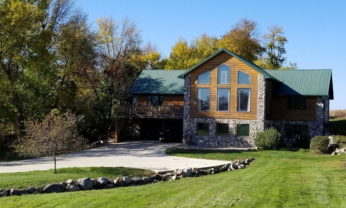 Spirit Lake Cabin | Large 3 Level Cabin located on 2 acres across the road from East Lake Okoboji