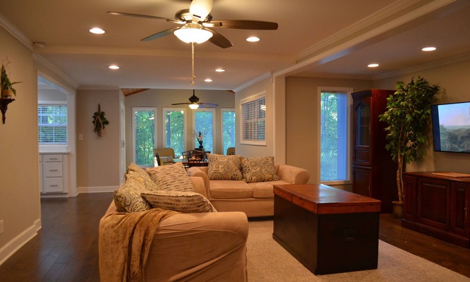 Cumming House | Large 4 Bedroom House on the Lake with Game Room and Private Dock.