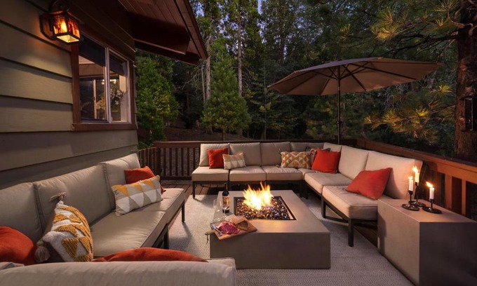 Lake Arrowhead Ski Chalet | Large A-Frame Cabin (9 Beds, AC, + Lake Access)