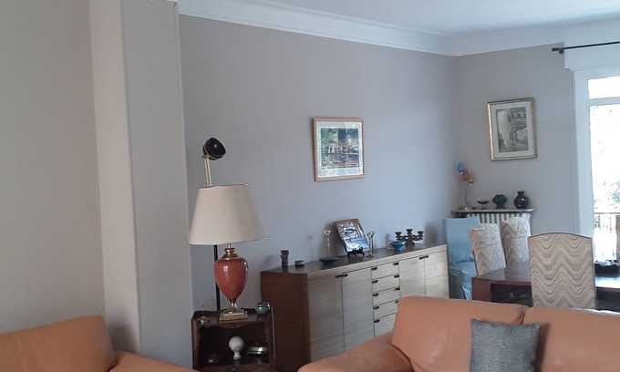 La Gare House | Large air-conditioned apartment 3 bedrooms, patio, parking spaces Perpignan center 150m2