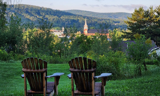 Fort Kent Mills Ski Chalet | Large Chalet Cabin overlooking downtown Fort Kent! Right on the trails!