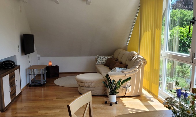 Schondorf am Ammersee Apartment | Large cozy apartment for 2 people on the 1st floor with a view of the countryside.