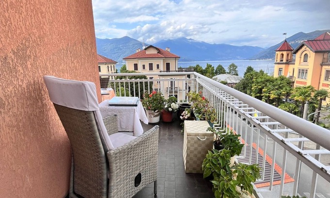 Luino Bed & Breakfast | Large downtown Luino apartment with lake views