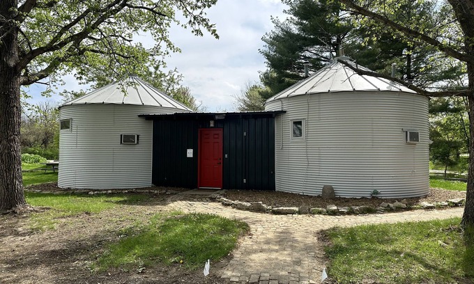 Orange Prairie Cottage | Large Grain Bin Cottages