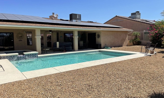 Lake Havasu City House | Large heated pool and hot tub! 2 King Rooms. Lake View!