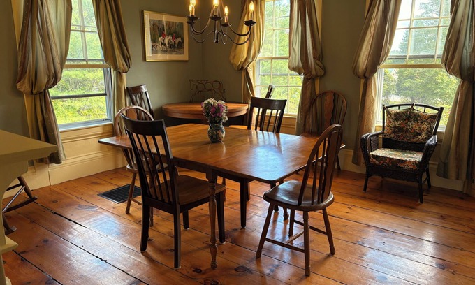 Oakland House | Large Historic Farmhouse on Farm - Wood Stove, Fire Pit & Scenic Views