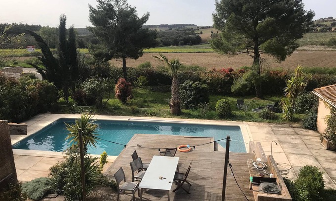 Saint-Drezery House | Large house with view, swimming pool, garden