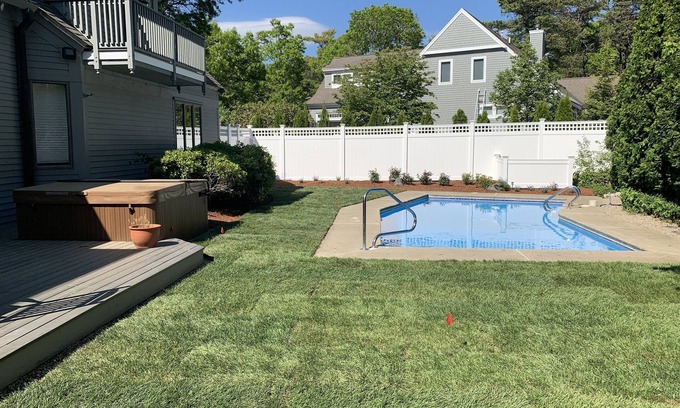 Mashpee House | Large New Seabury Home with Heated Pool and Hot Tub