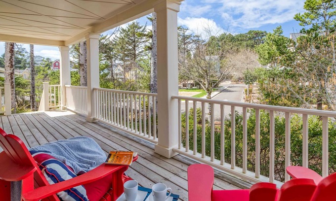 Olivia Beach House | Large Olivia Beach Tri-Level has Three Gathering Spaces, Pool and Beach Access!