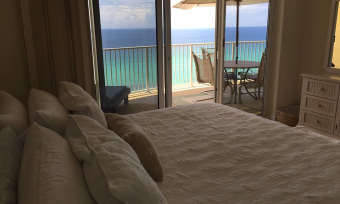 Long Beach Condo | LARGE, PRIVATE BALCONY with UNOBSTRUCTED VIEWS of the Gulf nOn Front Beach Rd!