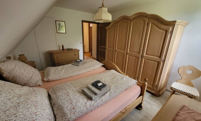 Dinkelsbuehl Apartment | Large, quiet vacation apartment, roof terrace, distant view from the property