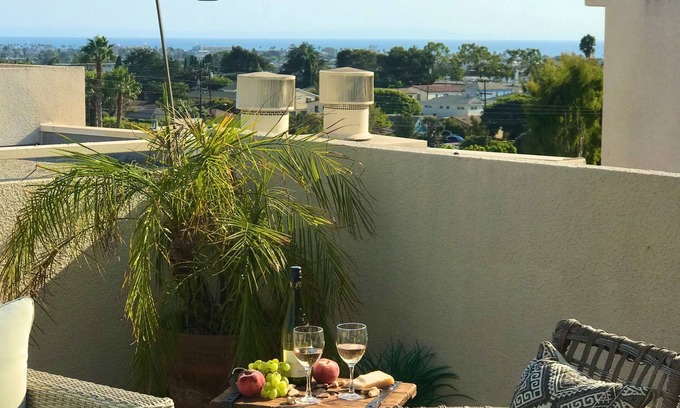Sunset Park Condo | Large rooftop terrace with sweeping ocean and city view