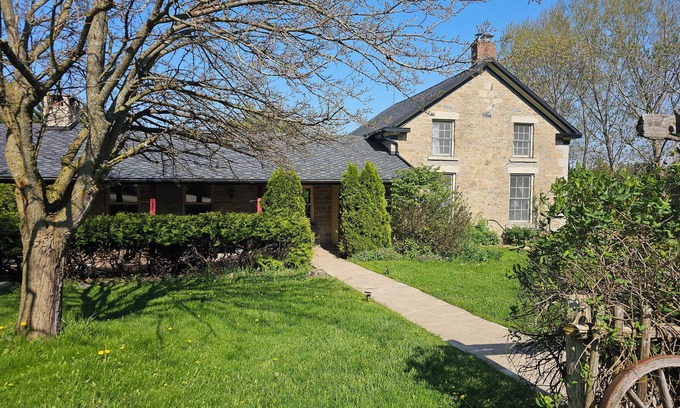 Meaford Other | Large stone house with hot tub pond, secluded acerage, up to three families