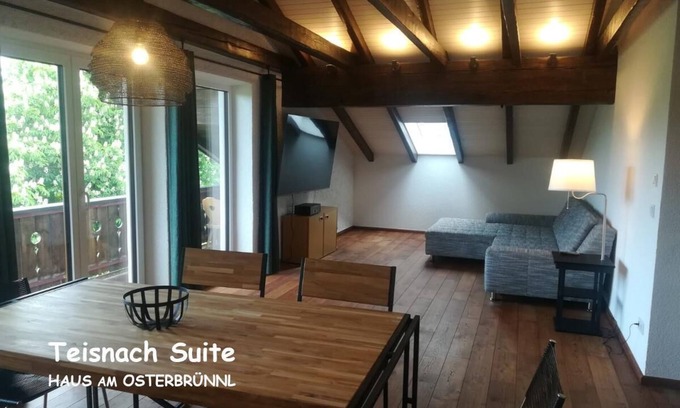 Ruhmannsfelden Apartment | Large Teisnach Suite with a fantastic view over the Teisnachtal valley