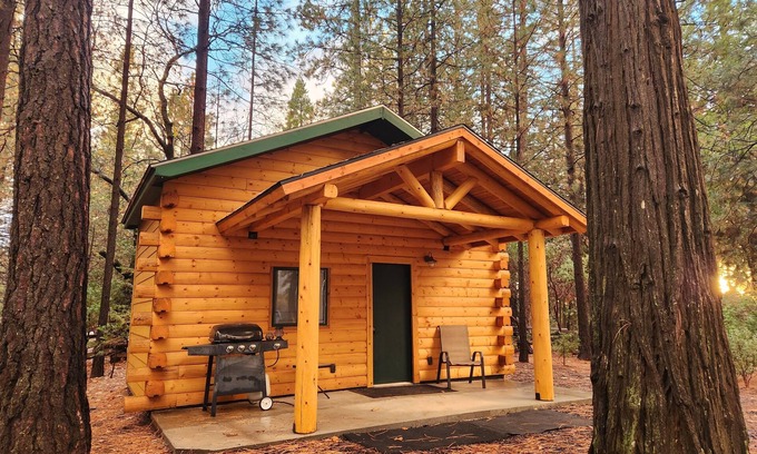 Forest Ranch Cottage | Lavender Log Home Cottage