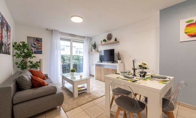 Ville-la-Grand Apartment | Le Cœur d'Annemasse - Appt 6p à 10 mn de Genève