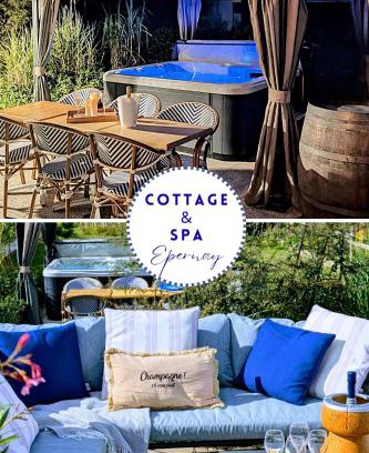 Epernay House | LE CEMAROSE Cottage & Spa Terrace Garden & lovely View