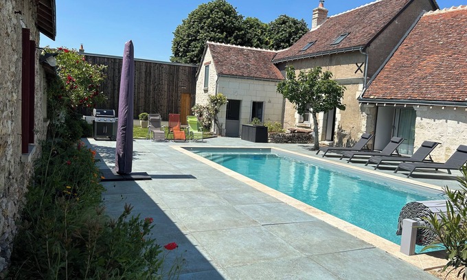 Azay-sur-Cher Cottage | Le Clos des Buis 2, 6 Personnes, Climatisation, Piscine, Entre Tours et Amboise