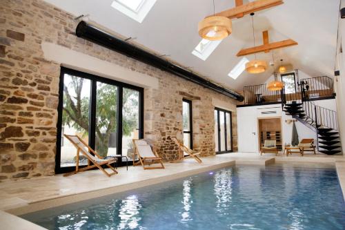 Saint-Evarzec Apartment | LE DOMAINE DE SOANI - Piscine intérieure, Jacuzzis & Sauna ADULT ONLY
