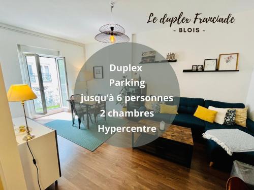 Blois Apartment | Le Duplex Franciade, centre-ville, parking, 2 chambres