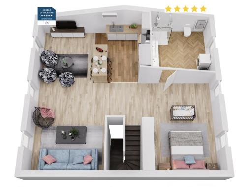 Mussidan Apartment | Le Loft - Classé 5 ÉTOILES