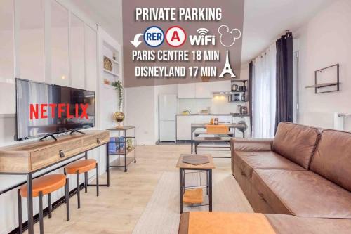 Noisy-le-Grand Apartment | Le Marvel cocon entre Disney & Paris superbe vue