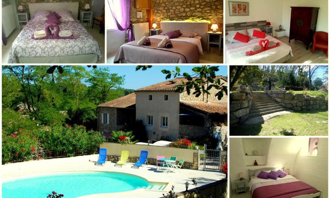 Saint-Alban-sous-Sampzon Bed & Breakfast | Le Mas de la Colombe