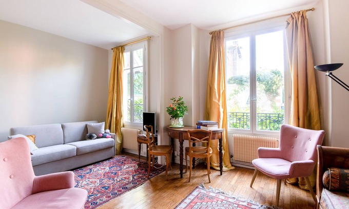 Chaville Apartment | Le Monarque - Appartement avec jardin