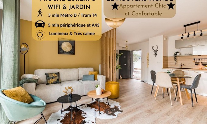 Saint-Priest Apartment | Le Nouveau Monde - Appartement Chic et Confortable