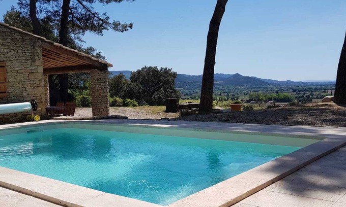 Villedieu House | Le Petit Paradis, stone house, swimming pool, exceptional view