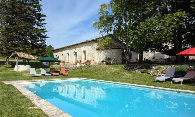 Saint-Aulais-la-Chapelle House | Le Ptit Manoir des Miroirs, charming 4-star gîte, private heated pool