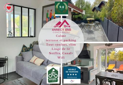 Annecy-le-Vieux Apartment | Le Refuge, 2 personnes, 4 étoiles tout confort