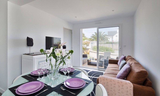 Saint-Lunaire Apartment | Le Repos- À 300 m de la plage, St Lunaire