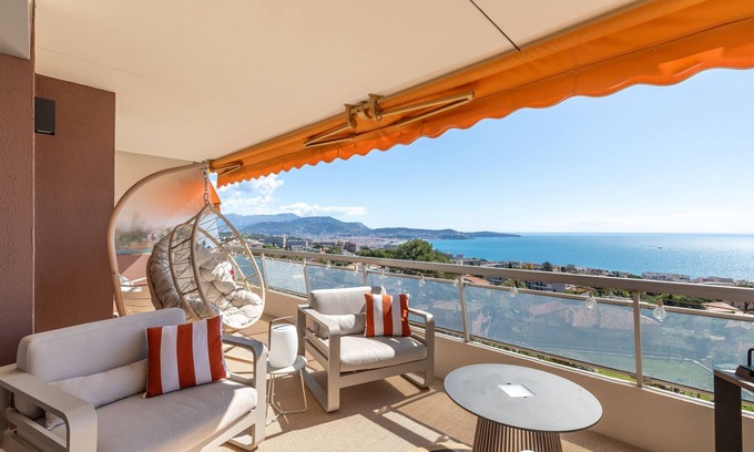 Caucade Apartment | Les Belles Terres - Résidence avec piscine vue mer