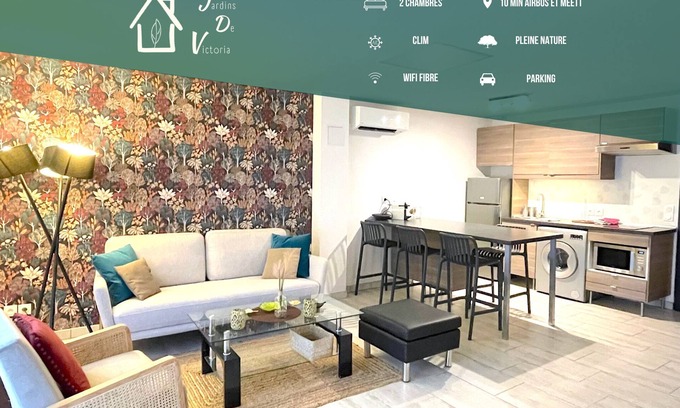 Merville Apartment | Les jardins de Victoria-Pleasure of the countryside 10 min from MEETT Blagnac Airbus