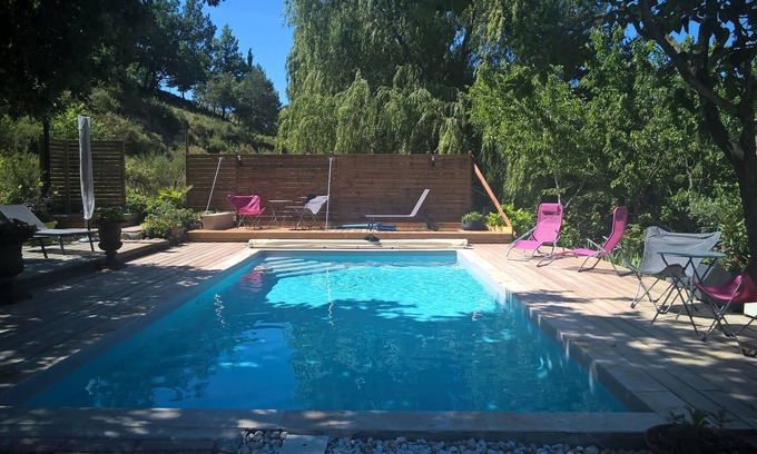 Saint-Martin-de-Bromes House | Les Terrasses du Castelleras - rental with pool up to 6 pers.