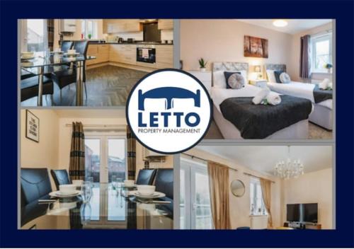 Peterborough Apartment | Letto Serviced Accommodation -Sleeps 7 - PE7 - FREE Parking