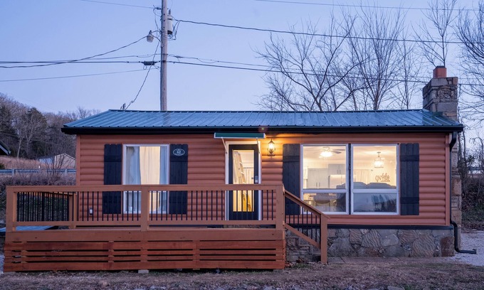 Camdenton Cabin | Level lakefront cabin with private covered dock. Close to Old Kinderhook.
