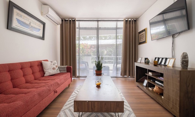 Envigado Apartment | Light, airy one bedroom w/balcony, walk to it all