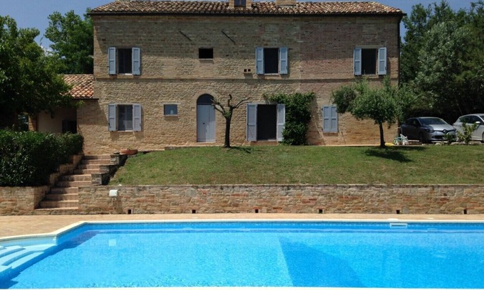 Tolentino Other | Light & spacious, old, stone Farmhouse w large pool, privacy & stunning views!