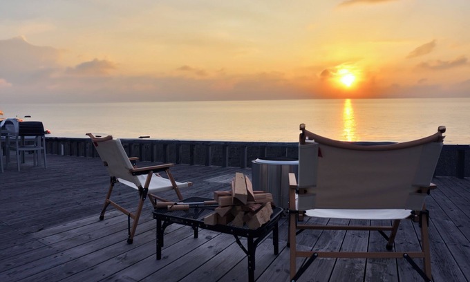 Awaji Villa | ~ Limited to 1 couple per day! Blissful relaxing experience in a private ocean view villa with private sauna & Jacuzzi & bonfire~!